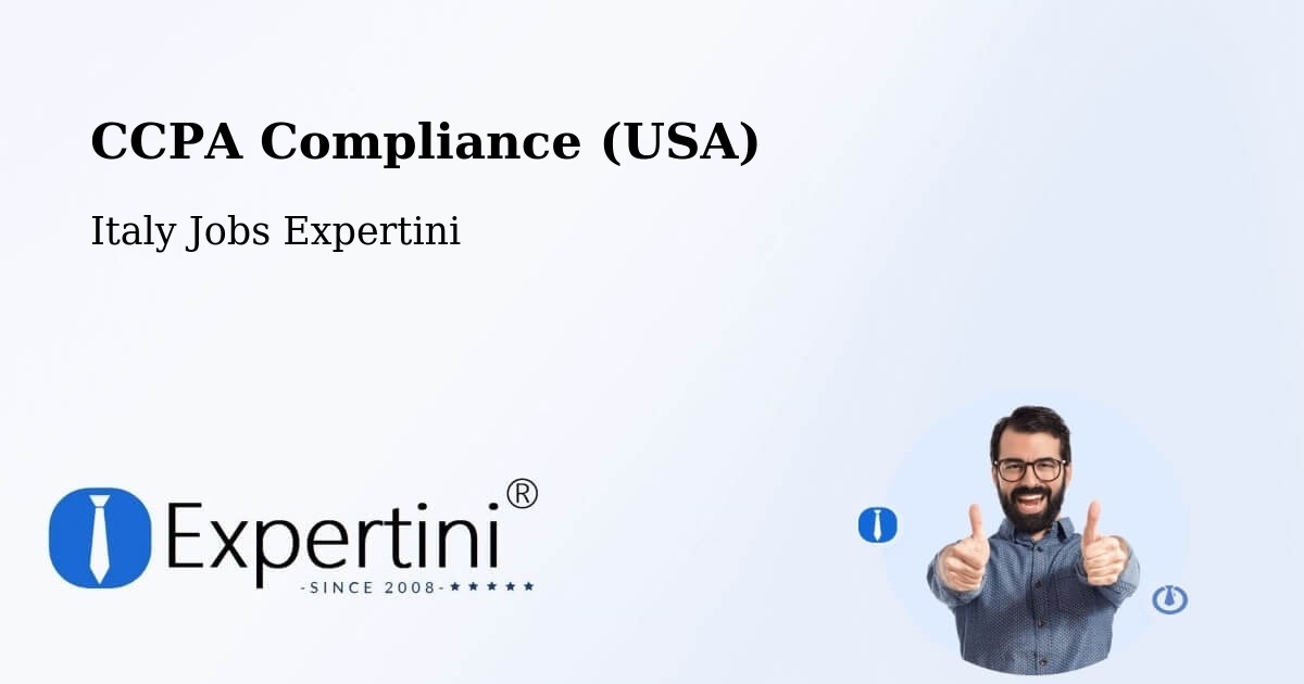 CCPA Privacy Rights & Compliance Notice – Arba - Italy Jobs Expertini